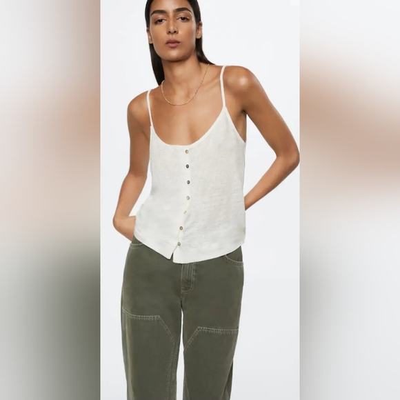 Mango Tops - NWT MANGO Linen Top